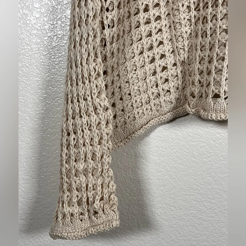 POL open knit American Flag hooded top, size large - Picture 6 of 8